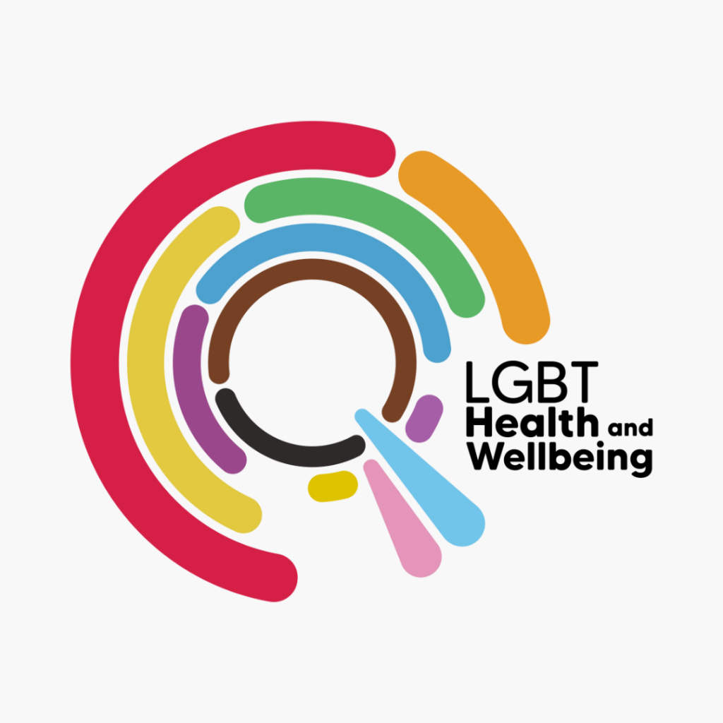 New logo of LGBT Health and Wellbeing