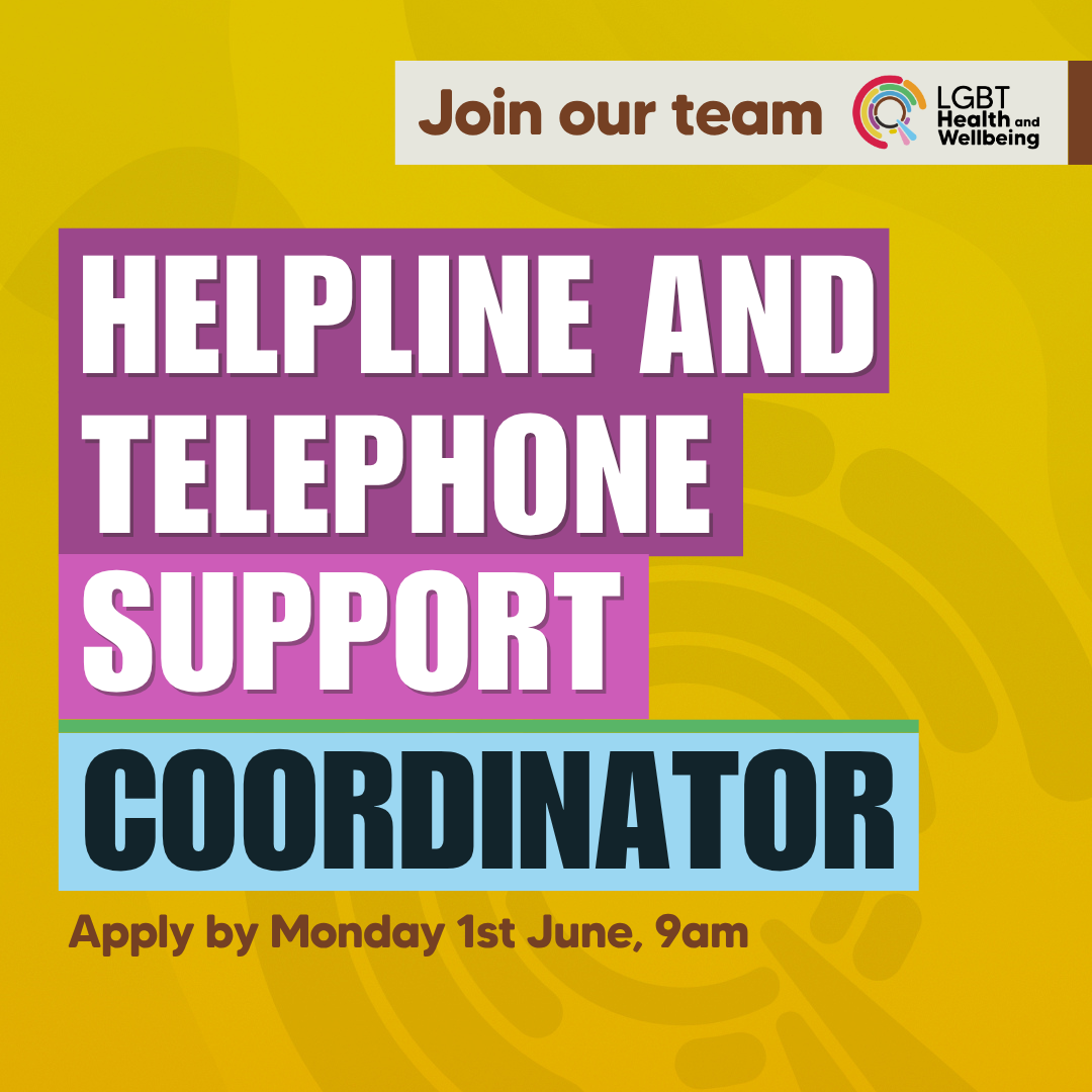 Join our Team, Helpline and Telephone Support Coordinator